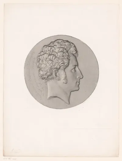 Medaillon met portret van Charles-Michel Billard