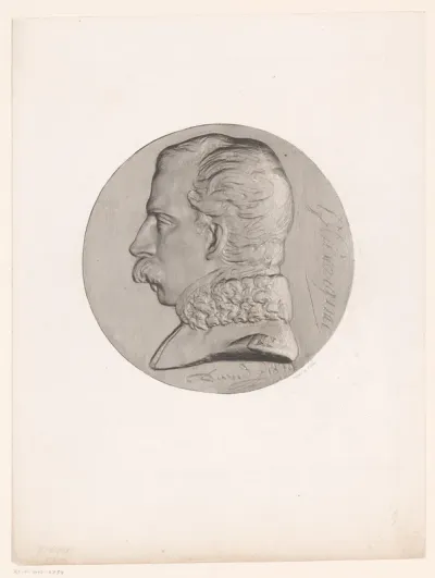 Medaillon met portret van Éléonore-Louis Godefroi Cavaignac