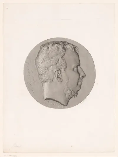 Medaillon met portret van F. Berard