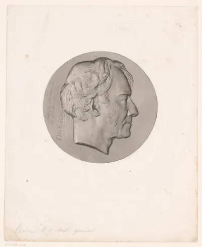 Medaillon met portret van Henri Gatien Bertrand