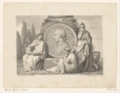 Medaillon met portret van Karel III, koning van Spanje