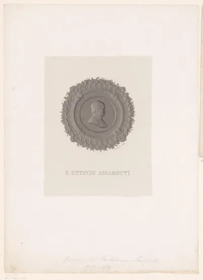 Medaillon met portret van Ottavio Assarotti