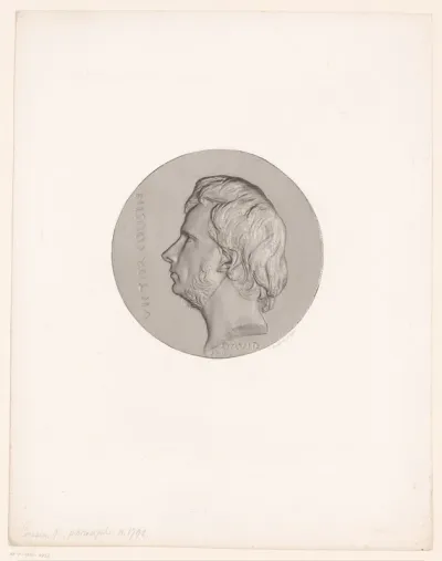 Medaillon met portret van Victor Cousin
