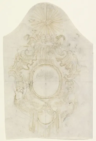 Medaillon met putti