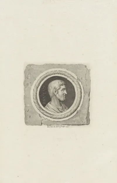 Medaillon van de Romeinse consul Lucius Junius Brutus