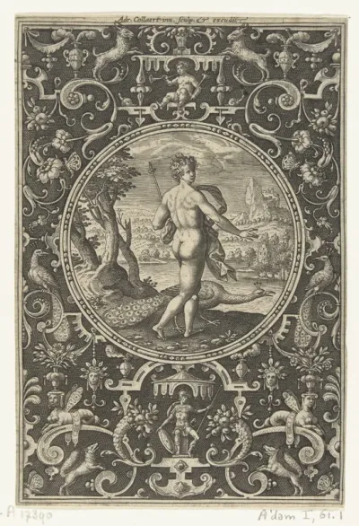 Medaillon waarin Juno met pauw