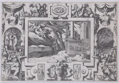 Medea Flees from Jason (L'épée au poing court Jason la poursuivre mais ne peut celle en vitesse aconsuivre...), from "Jason and the Golden Fleece"
