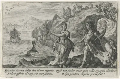 Medea helpt Jason met haar toverkunst