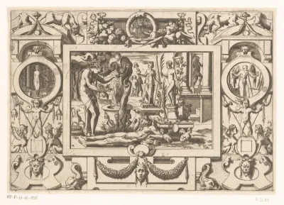 Medea kookt magische kruiden in een ketel voor Aeson