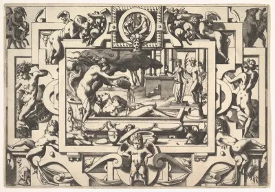 Medea Pours a Magic Potion over Jason (Le roi Aeson tant caduque et chénu en une cuve elle couche tout nu...), from "Jason and the Golden Fleece"