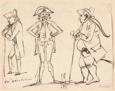 Meditation. Karikaturer af Clemens, Juel og Charles Bonnet