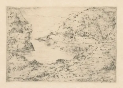 Meer in berglandschap