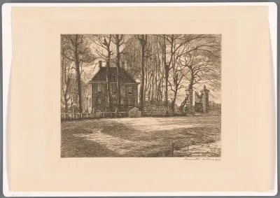 Meerhuizen aan de Amsteldijk, waar de tentoonstelling 'De Vrouw 1813-1913' werd gehouden