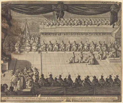 Meeting in the Chapel at Fontainebleau