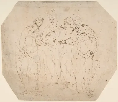 Meeting of Four Figures