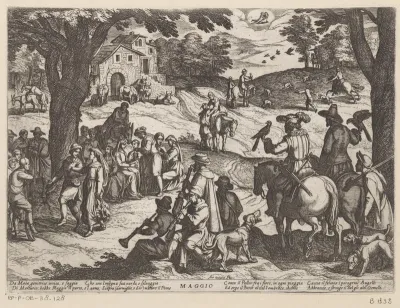 Mei: een jachtscène (tweelingen)