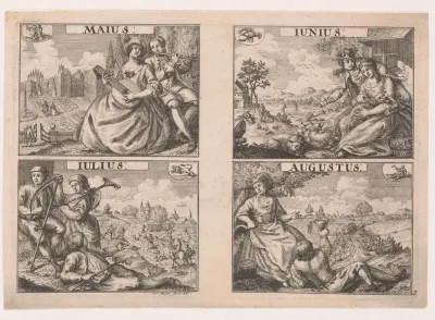 Mei, juni, juli en augustus