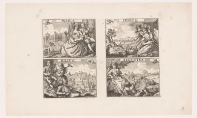 Mei, juni, juli en augustus
