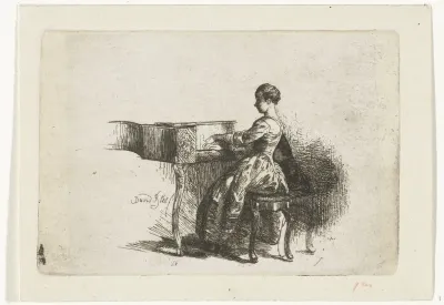 Meisje aan de piano