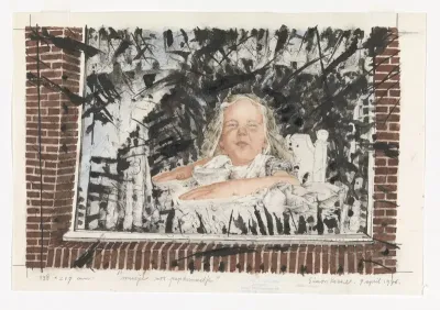 Meisje bij venster