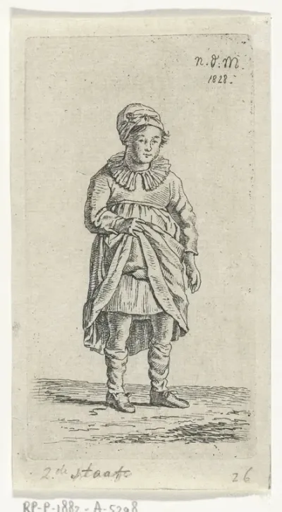 Meisje dat haar rok optilt