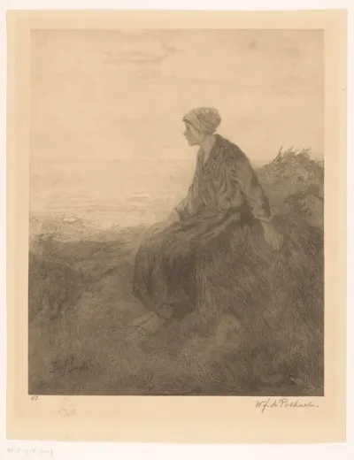 Meisje in de duinen
