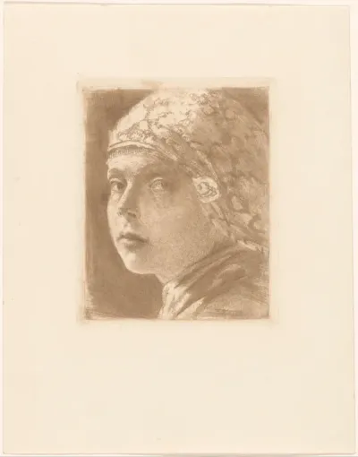 Meisje met hoofddoek