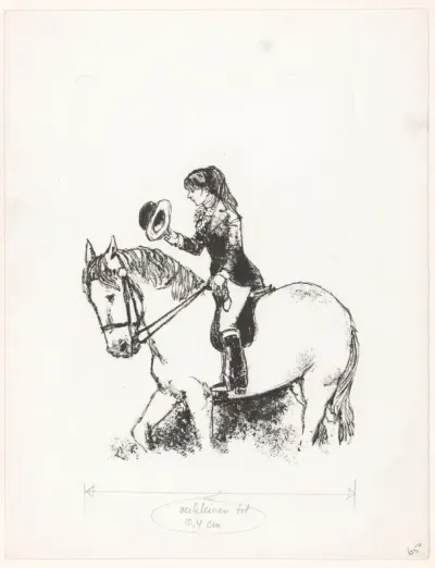 Meisje te paard