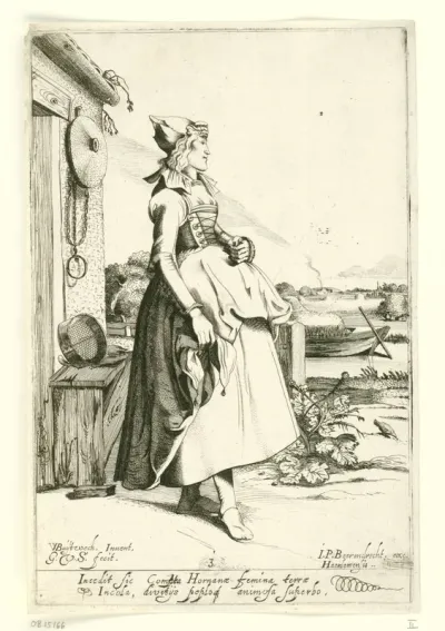 Meisje uit Hoorn, van opzij