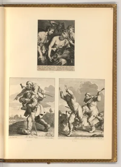 Meleager und Atalante; Bettler mit Krücken