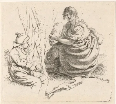 Melkende vrouw