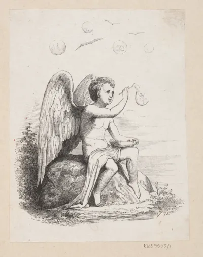 Mellemtitel nr.1 til H.C. Andersen, "Eventyr og Historier", Bind 1