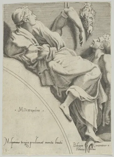 Melpomene, from "The Muses and the Three Goddesses"