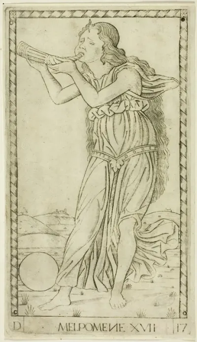 Melpomene, plate seventeen from Apollo and the Muses