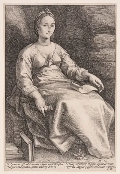 Melpomene, The Muse of Tragedy, from The Nine Muses