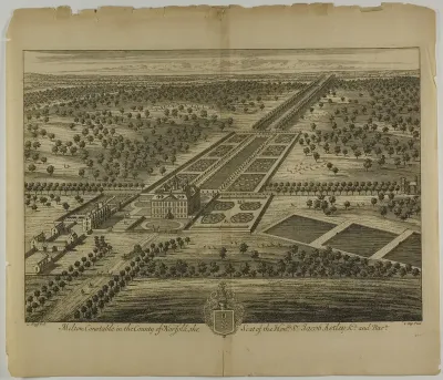 Melton Constable in the County of Norfolk, plate 51 from Britannia Illustrata