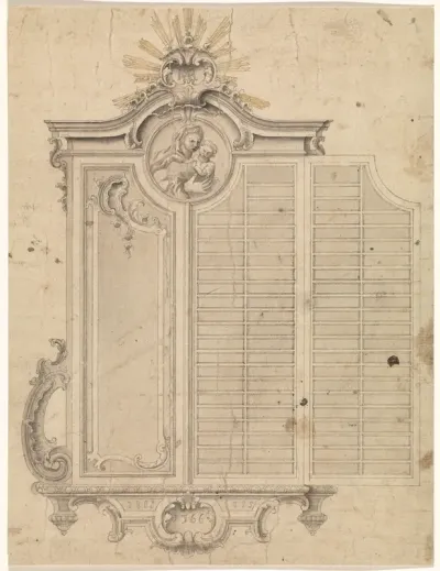Memento-mori wandkast