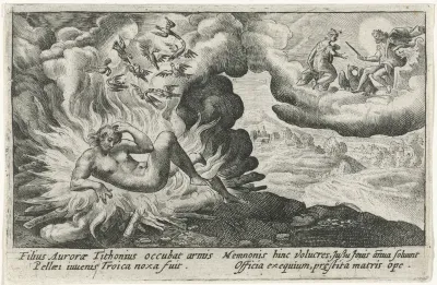 Memnon op de brandstapel