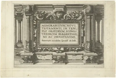Memorabilivm Novi Testamenti in templo gestorvm icones tredecim elegantissimi ac ornatissimi