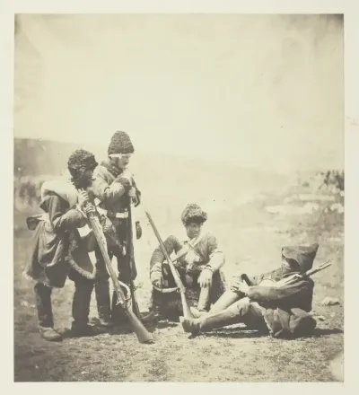 Men of the 77th ready for the Trenches