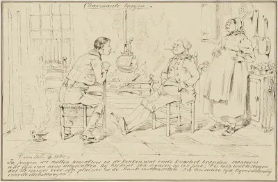 Men Smoking in a Kitchen