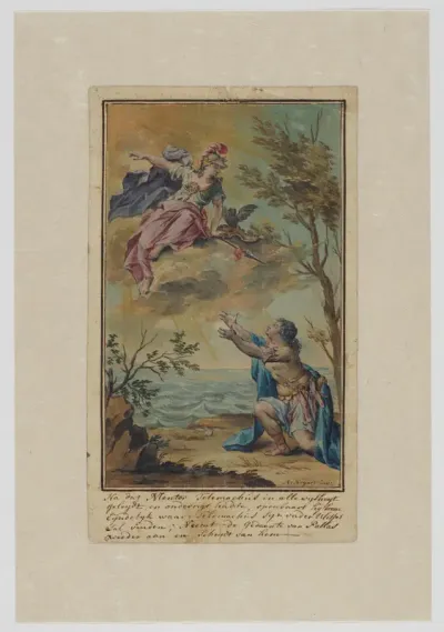 Mentor neemt afscheid van Telemachus