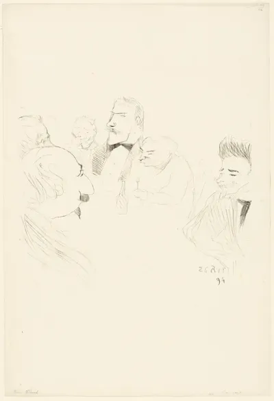 Menu Card for Adrien Hébrard