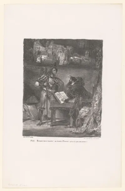 Mephisto verschijnt aan Faust