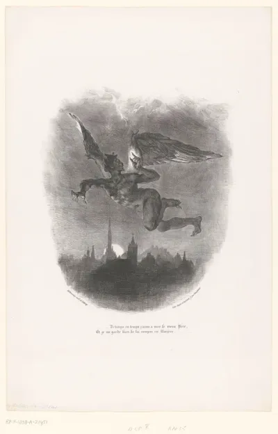 Mephisto vliegt boven de stad