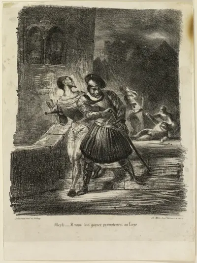 Mephistopheles and Faust Fleeing after the Duel