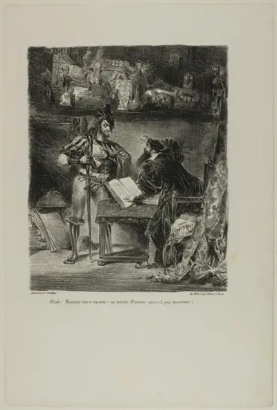 Mephistopheles Appearing to Faust, from Faust