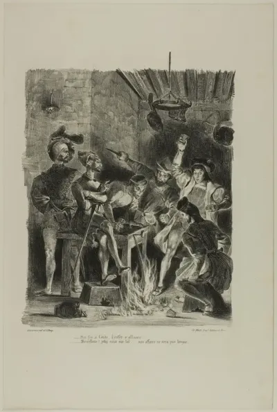 Mephistopheles at the Students' Inn, from Faust