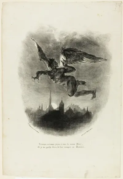 Mephistopheles Flying, from Faust