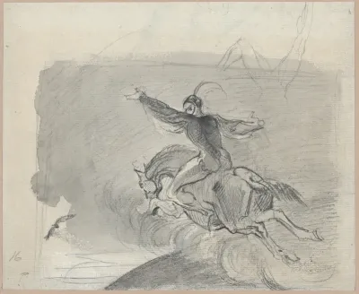Mephistopheles on a horse